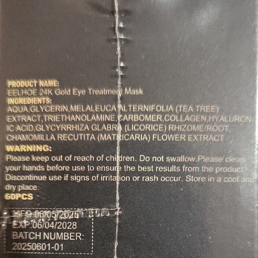 Eelhoe 24K Gold Eye Treatment Mask - Picture 7 of 8